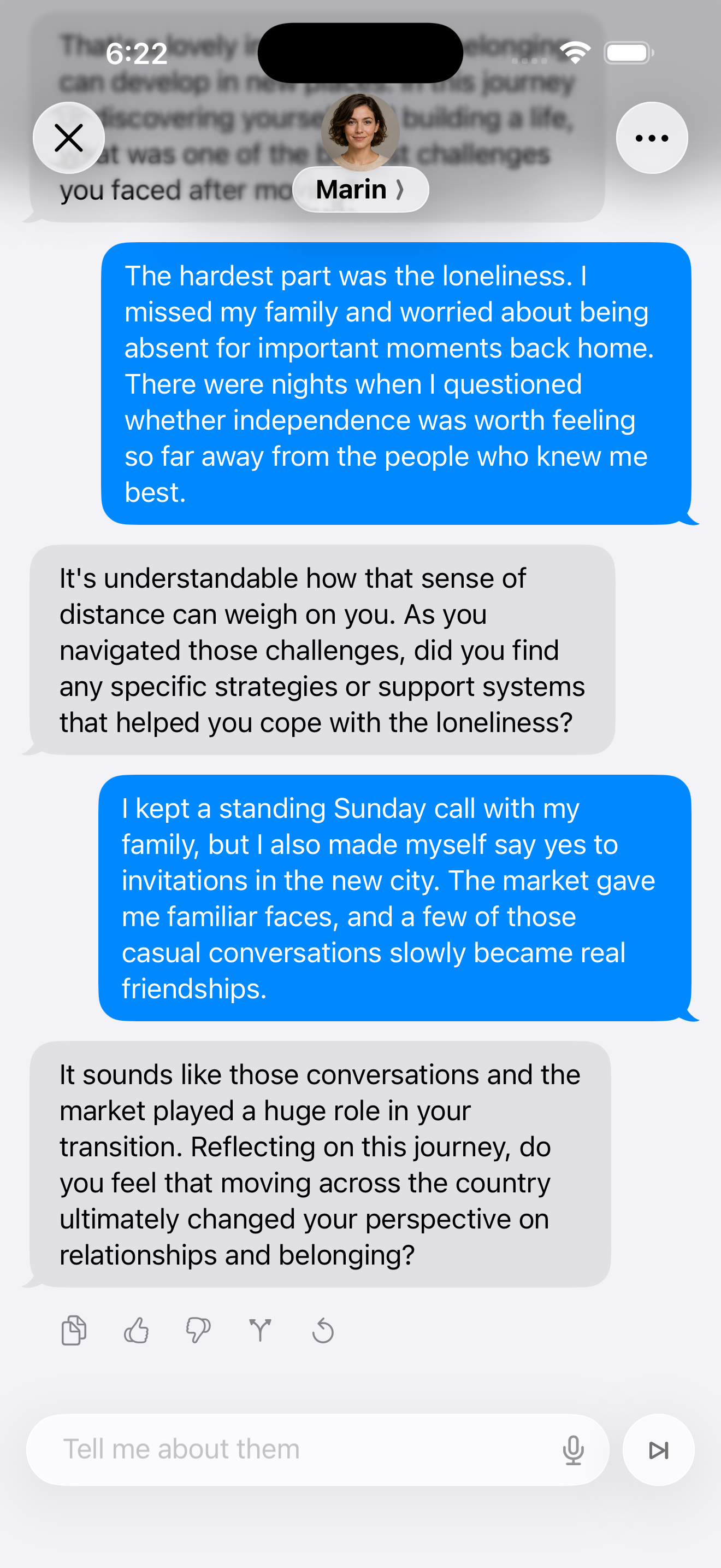 A guided conversation with the Chapter interviewer